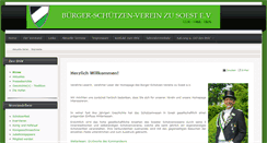 Desktop Screenshot of buerger-schuetzen-verein.de